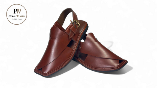 Traditional Charsadda Black Golti Chappal