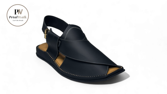 Black Zalmi Premium Soft Comfort Chappal